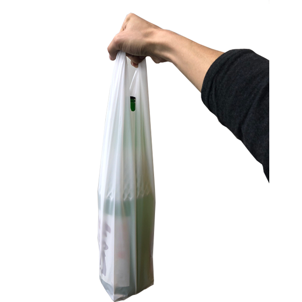 【ポリ袋】 レジ袋ワイン・五合瓶1本用(白) TS-05 (100枚入) | 包装資材・袋の通販モール イチカラ