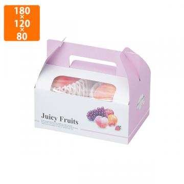 【化粧箱】L-2095 ジューシーフルーツ手提ピンク　 180×120×80(100) (300枚