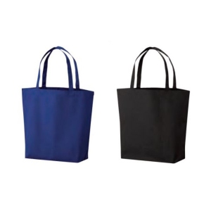 【コットンバッグ】厚手コットンバッグLサイズ　紺・黒　480×150×400mm　(100枚入り)