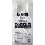 ≪乳白在庫限り/半透明完売≫【ポリ袋】規格品 レジ袋 西30号・東12号
