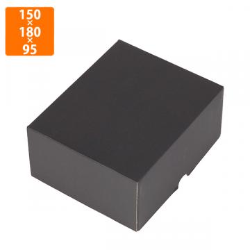 【化粧箱】L-2422 フルーツトレー500g1P黒　150×180×95mm (100枚入)