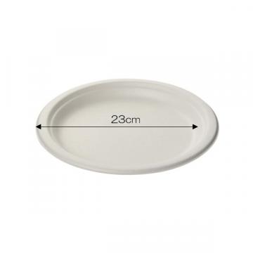 【環境配慮商品】≪束販売在庫限り≫【使い捨て食器】さとうきびモールドプレート P2350MLD
