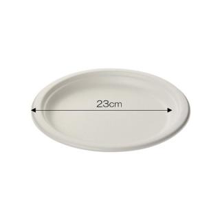 【環境配慮商品】≪束販売在庫限り≫【使い捨て食器】さとうきびモールドプレート P2350MLD