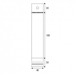 【OPPヘッダー付袋】40×(30+160)+30mm (1000枚)