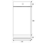 ≪束販売在庫限り≫【OPPヘッダー付袋】110×(30+220)+30mm