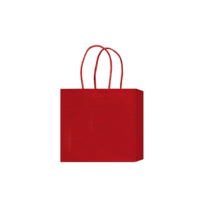 【紙袋】ラミネートバッグHB(赤)180×100×170mm〈5枚入り〉