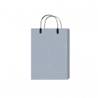 ≪在庫限り≫【紙袋】ラミネートバッグS(シルバー)225×80×310mm〈5枚入り〉