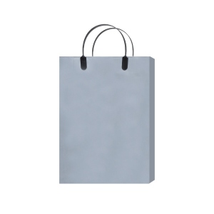 【紙袋】ラミネートバッグKS(シルバー)260×90×350mm〈5枚入り〉