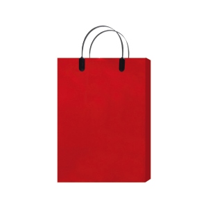 【紙袋】ラミネートバッグKS(赤)260×90×350mm〈5枚入り〉