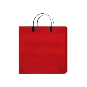 【紙袋】ラミネートバッグMS(赤)320×110×320mm〈5枚入り〉