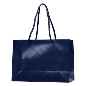 【紙袋】ステッチバッグ26(紺)　260×90×180mm〈5枚入り〉