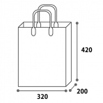 【ポリ袋】ハッピータックLサイズマチ大<透明>320×200×420mm〈10枚入り〉