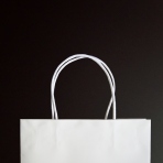 ≪在庫限り廃盤≫【紙袋】紙袋220×110×320mmPP貼り Sサイズ (白)