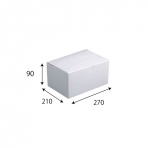 【箱】 白のワンタッチサービス箱#9 210×270×90 (200枚入)