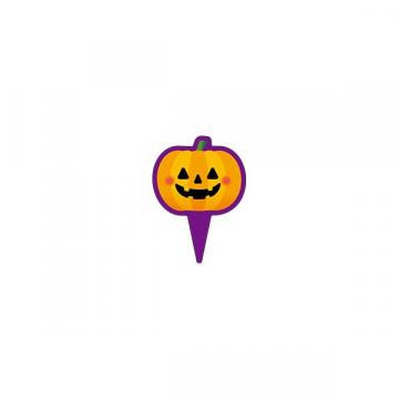 【ピック】 ハロウィンピック カボチャ 25×34mm LX514 (100枚入り)