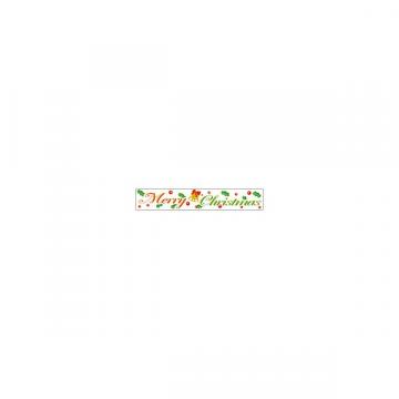 【シール】季節菓子シール メリークリスマス 120×20mm LX352 (200枚入り)