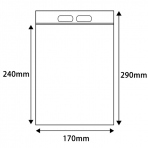 【チャック付袋】ユニハンディ H-6 (透明) 0.06×170×240mm