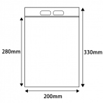 【チャック付袋】ユニハンディ I-6 (透明) 0.06×200×280mm