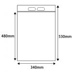 【チャック付袋】ユニハンディ L-6 (透明) 0.06×340×480mm