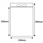 【チャック付袋】ユニハンディ JW-10 (乳白) 0.10×240×340mm