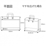 【ポリ袋】栄養ドリンク2箱用ループハンドルバッグ(マチ付き)