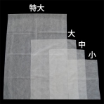 【不織布】内袋 薄タイプ 中(白・黒) 350×500(mm)<100枚入>