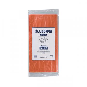 【ポリ袋】 ばんじゅう用内袋 No.105赤 1050(650)×650 (100枚入)