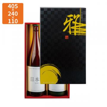 【化粧箱】K-1495 格子柄(みやび)1.8L×2本 405×240×110mm (30枚入)