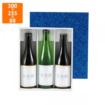 【化粧箱】K-368 お徳用地酒箱3本入 300×255×88mm (50枚入)