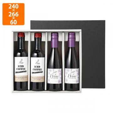【化粧箱】COT-393 ハーフワイン 360ml瓶4本 240×266×60mm (50枚入)