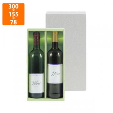 【化粧箱】K-188 ワイン用 ワイナリー720ml×2本入 300×155×78mm (50枚入)