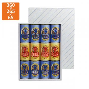 【化粧箱】K-511 缶ビール12本(お徳用) 360×265×65mm (50枚入)