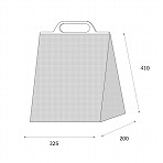 【保冷袋】角底保冷袋黒Mサイズ幅325×マチ200×高410mm〈10枚入り〉