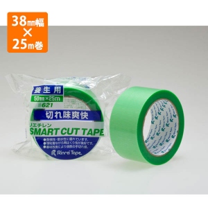 【テープ】621養生用PEテープ緑38mm幅×25m巻