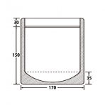 【チャック付袋】クラフト紙スタンドパック(KR40-17) 170×(30+150)mm