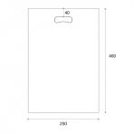 サンプル【ポリ袋】TP02小判抜き袋A4対応0.03×250×400mm
