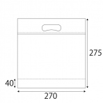 サンプル【保冷・保温袋】クールチャックバッグS　W270×H275×底マチ40+40(mm)