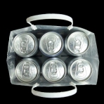 【ポリ袋】6缶用H型台紙袋(マチ付き)