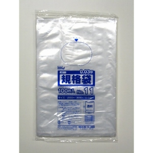 【ポリ袋】規格袋<LDPE 30μ>11号  JS-11 200×300mm(100枚入り)