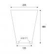 【OPP防曇袋】野菜用三角袋 ロング　235/135×400　厚み20μ<100枚入り>