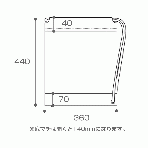 在庫限り【ポリ袋】ショルダーバッグ(ブラック)Sサイズ360×440mm