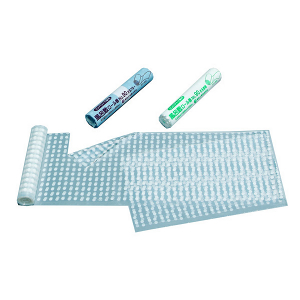 束在庫限り【ポリ袋】 風呂敷ロール巻き 70 水玉ブルー 700×700(mm) (10枚入り)