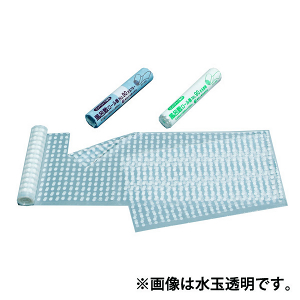 束在庫限【ポリ袋】 風呂敷ロール巻き 90 水玉ブルー 900×900(mm) (10枚入り)