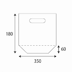 【ポリ袋】 ショウバッグ EFタイプ 中 350×180mm (50枚入り)