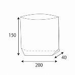 【スタンド袋】 タートルパック BP-20-15 200×40×150mm (100枚入り)