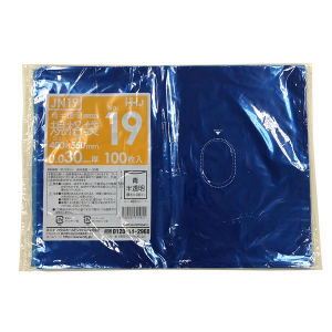 【ポリ袋】規格袋<LDPE 30μ>青19号  JN-19 400×550mm(100枚入)