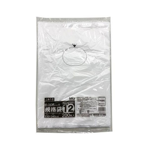 【ポリ袋】規格袋<HDPE 8μ>12号  JA-12 230×340mm(200枚入)