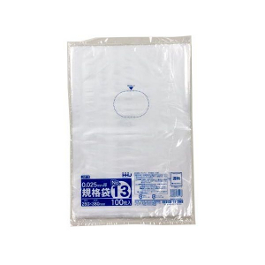 【ポリ袋】規格袋<LDPE 25μ>13号  JM-13 260×380mm(100枚入)