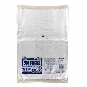 【ポリ袋】規格袋<LDPE 20μ>13号  JT-13 260×380mm(100枚入)