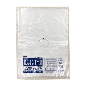 【ポリ袋】規格袋<LDPE 20μ>17号  JT-17 360×500mm(100枚入)